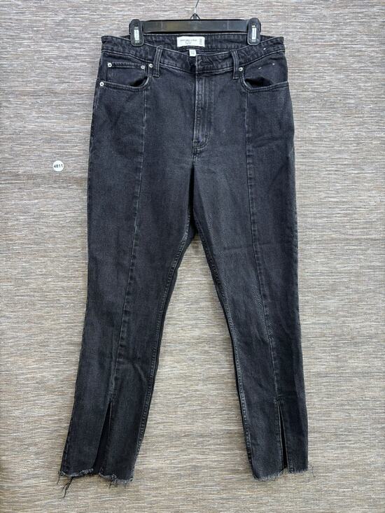 Abercrombie & Fitch Denim - Abercrombie & Fitch The Skinny High Rise Jeans Womens Size 12S Black Curve Love